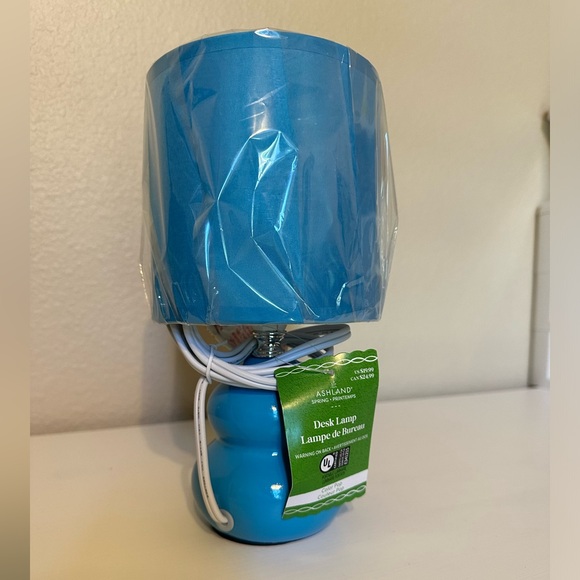 Ashland Vibrant Blue Desk Lamp - Picture 1 of 6